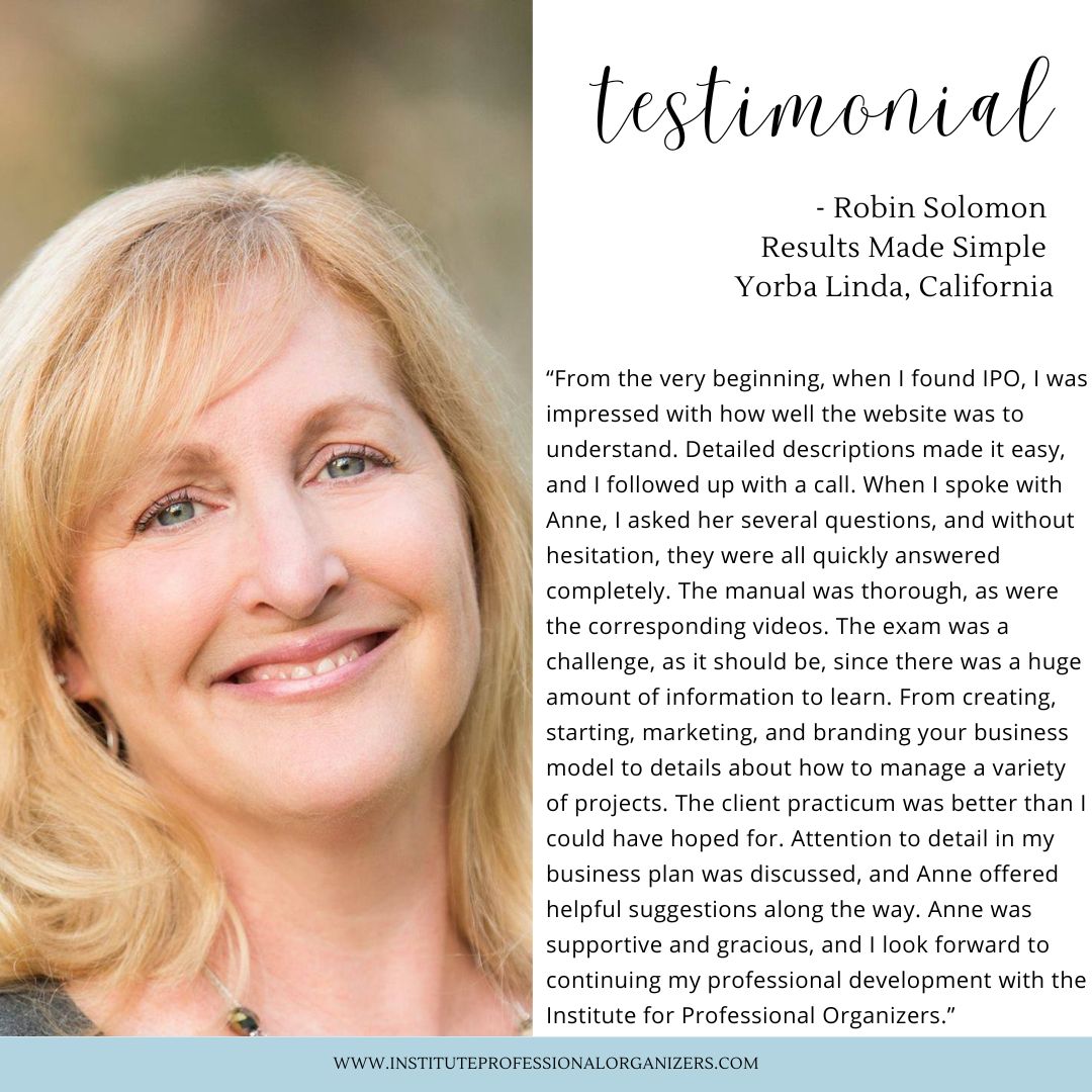 photo Robin Solomon Testimonial